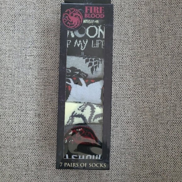 2 boxes Of Thrones Fire & Blood/Harry Potter 7 pack Low cut socks - Picture 6 of 8